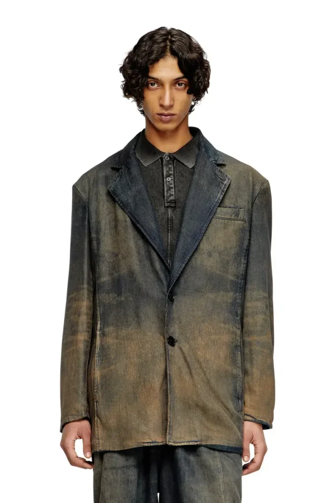 d-reg-s Blazer in denim fluido sfumato d-reg-s Blazer in denim fluido sfumato