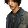 d-reg-s Blazer in denim fluido sfumato d-reg-s Blazer in denim fluido sfumato