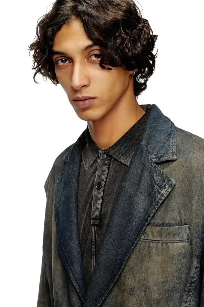 d-reg-s Blazer in denim fluido sfumato d-reg-s Blazer in denim fluido sfumato