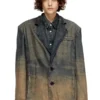 d-reg-s Blazer in denim fluido sfumato d-reg-s Blazer in denim fluido sfumato