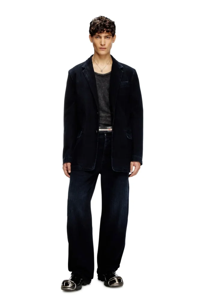 d-reger-d Blazer in denim leggermente trattato d-reger-d Blazer in denim leggermente trattato
