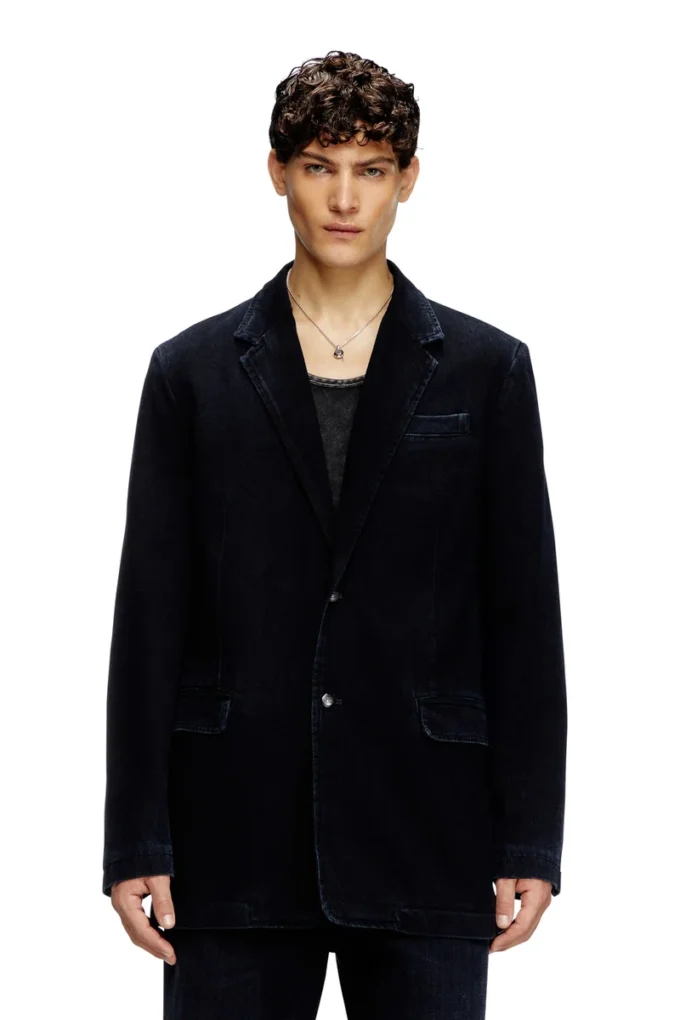 d-reger-d Blazer in denim leggermente trattato d-reger-d Blazer in denim leggermente trattato