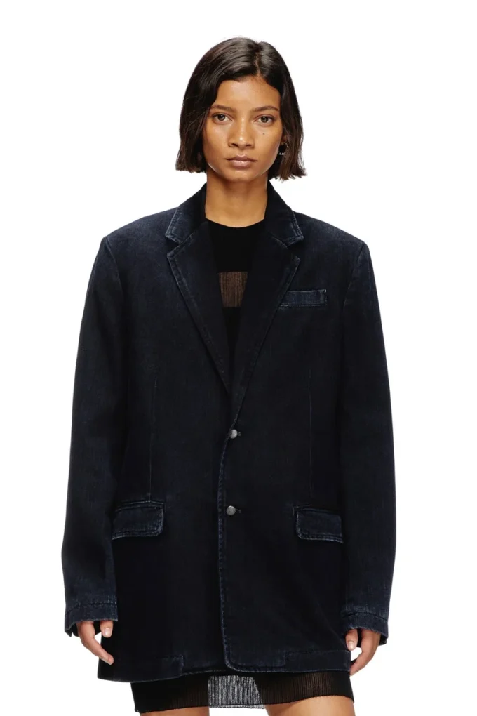 d-reger-d Blazer in denim leggermente trattato d-reger-d Blazer in denim leggermente trattato
