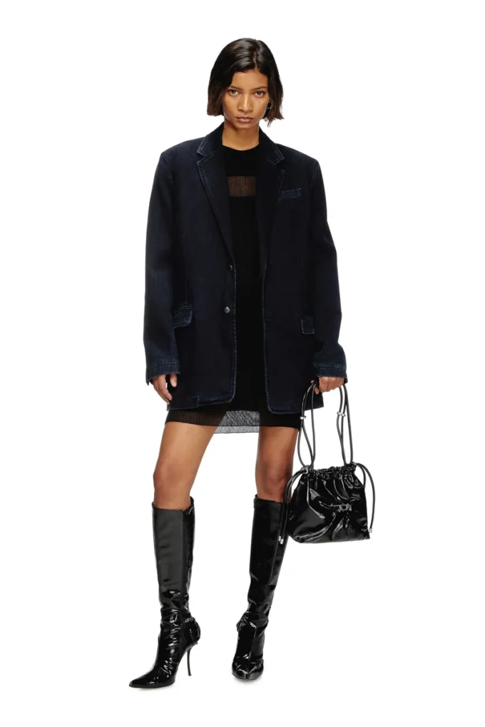 d-reger-d Blazer in denim leggermente trattato d-reger-d Blazer in denim leggermente trattato