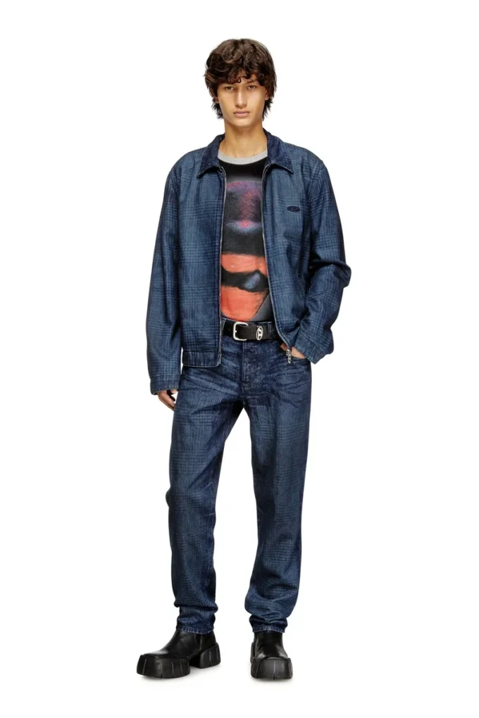 d-roheen-s Giacca in denim Principe di Galles d-roheen-s Giacca in denim Principe di Galles
