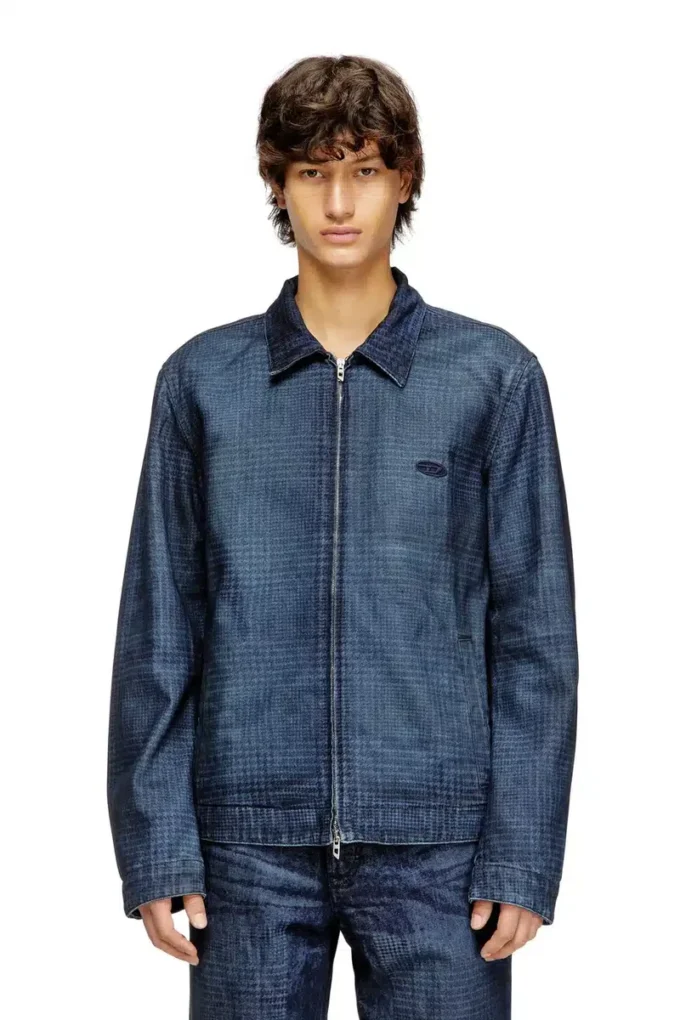 d-roheen-s Giacca in denim Principe di Galles d-roheen-s Giacca in denim Principe di Galles