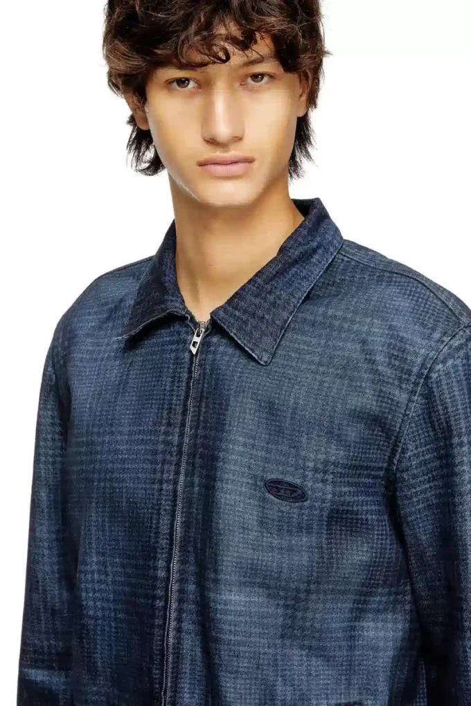 d-roheen-s Giacca in denim Principe di Galles d-roheen-s Giacca in denim Principe di Galles