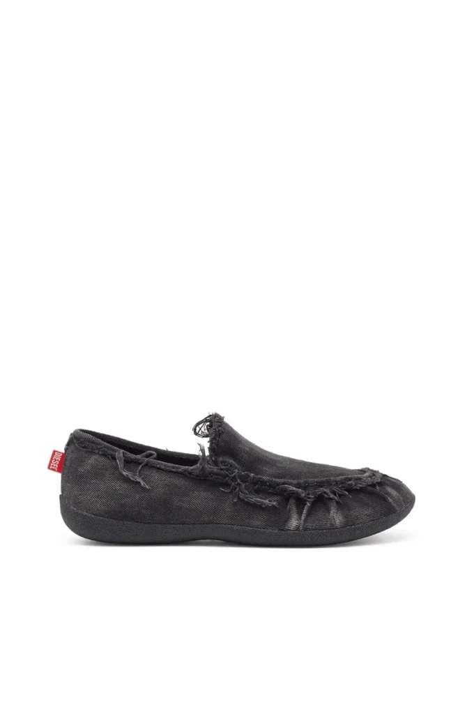 d-shock moc D-Shock – Mocassini in denim effetto consumato