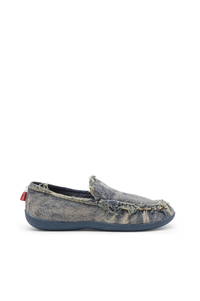 d-shock moc D-Shock – Mocassini in denim effetto consumato