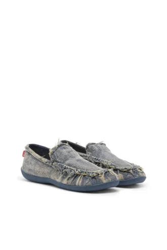 d-shock moc D-Shock – Mocassini in denim effetto consumato