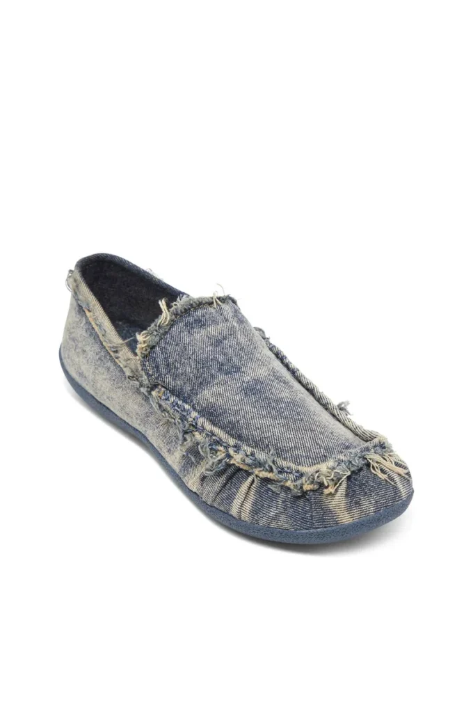 d-shock moc D-Shock – Mocassini in denim effetto consumato