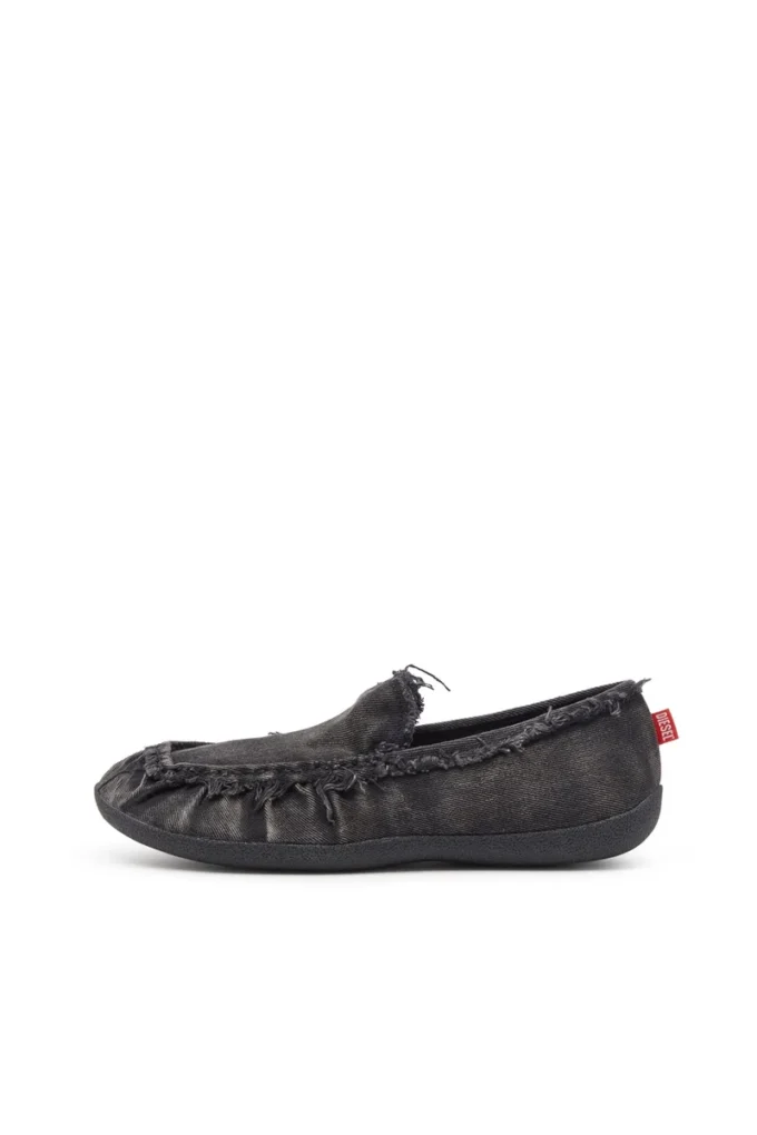 d-shock moc D-Shock – Mocassini in denim effetto consumato