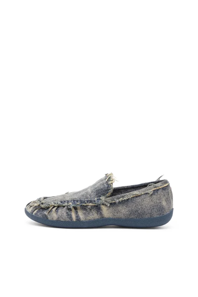 d-shock moc D-Shock – Mocassini in denim effetto consumato
