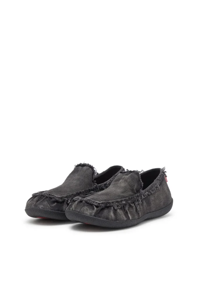 d-shock moc D-Shock – Mocassini in denim effetto consumato