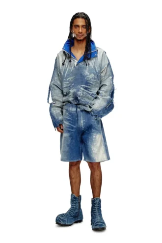 d-shorty-fse Pantaloncini in denim peel-off