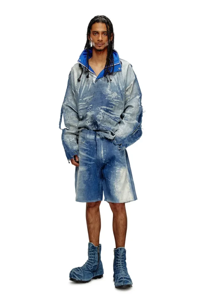 d-shorty-fse Pantaloncini in denim peel-off d-shorty-fse Pantaloncini in denim peel-off