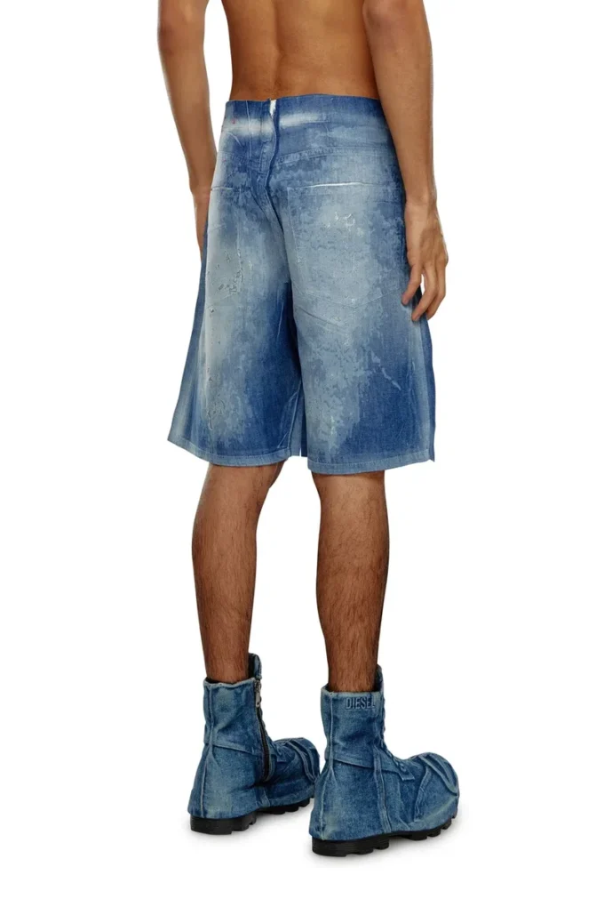 d-shorty-fse Pantaloncini in denim peel-off d-shorty-fse Pantaloncini in denim peel-off