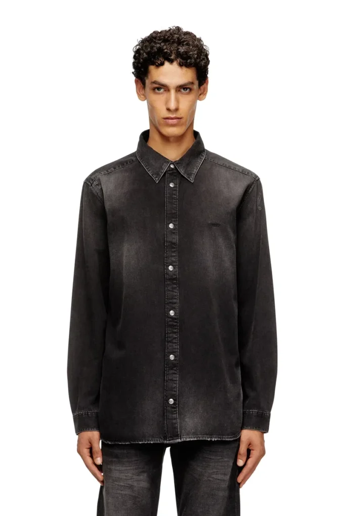 d-simply Camicia in denim a maniche lunghe