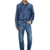 d-simply Camicia in denim con logo ricamato