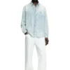 d-simply Camicia in denim effetto candeggiato