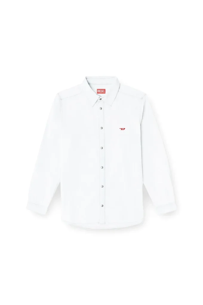 d-simply Camicia in denim effetto candeggiato
