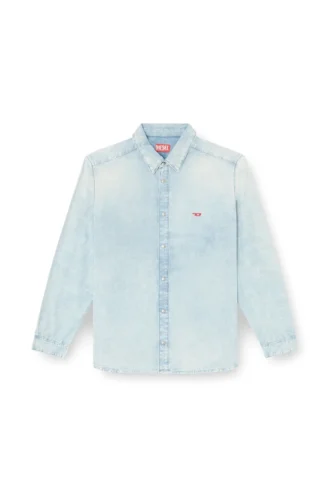 d-simply Camicia in denim effetto candeggiato