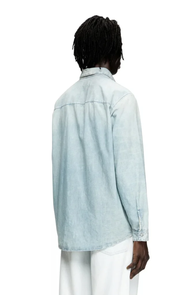 d-simply Camicia in denim effetto candeggiato