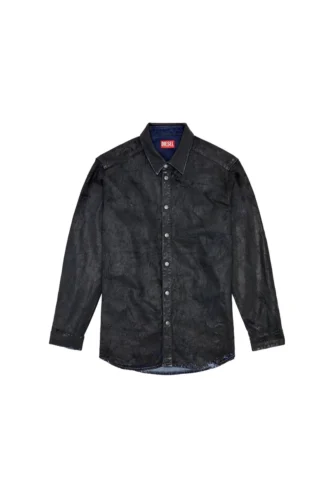 d-simply-fse Camicia in denim con rivestimento craquelé