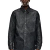 d-simply-fse Camicia in denim con rivestimento craquelé d-simply-fse Camicia in denim con rivestimento craquelé