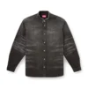 d-simply-fsh Camicia in denim effetto nido d’ape effetto consumato d-simply-fsh Camicia in denim effetto nido d’ape effetto consumato