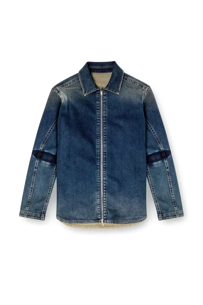 d-simply-re Camicia con zip in denim Rehab