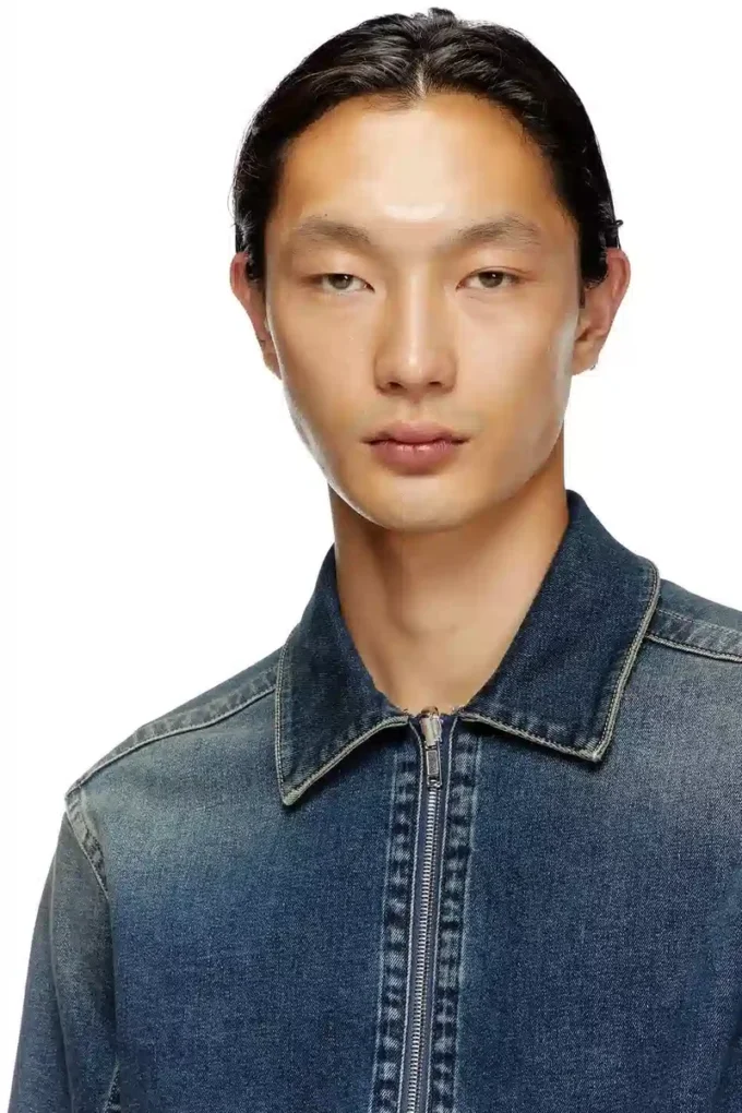 d-simply-re Camicia con zip in denim Rehab