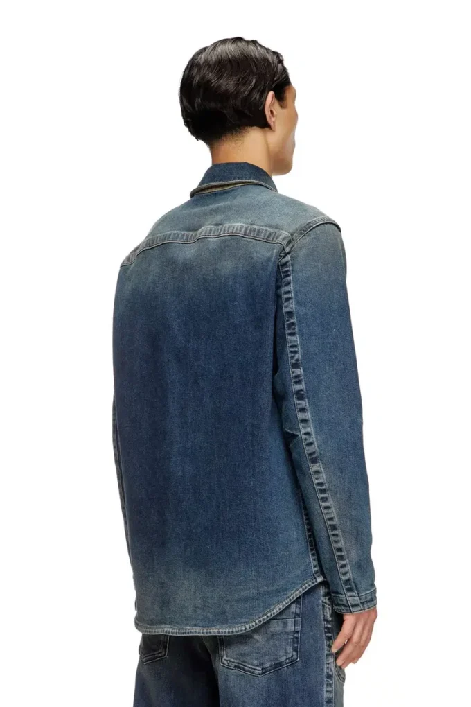 d-simply-re Camicia con zip in denim Rehab