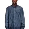 d-simply-s13 Camicia in denim fluido Principe di Galles