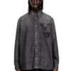 d-simply-s15 Camicia in denim con emblema ricamato d-simply-s15 Camicia in denim con emblema ricamato