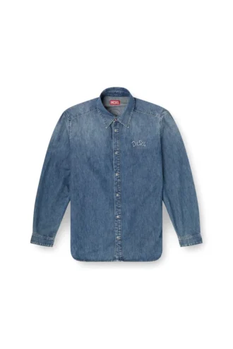 d-simply-s15 Camicia in denim con ricamo sul retro