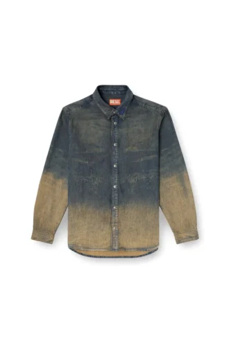 d-simply-s8 Camicia in denim sfumato fluido