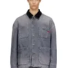 d-stack-u-l Giacca in denim stile utility con colletto a contrasto d-stack-u-l Giacca in denim stile utility con colletto a contrasto