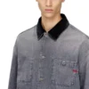 d-stack-u-l Giacca in denim stile utility con colletto a contrasto d-stack-u-l Giacca in denim stile utility con colletto a contrasto
