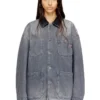 d-stack-u-l Giacca in denim stile utility con colletto a contrasto d-stack-u-l Giacca in denim stile utility con colletto a contrasto