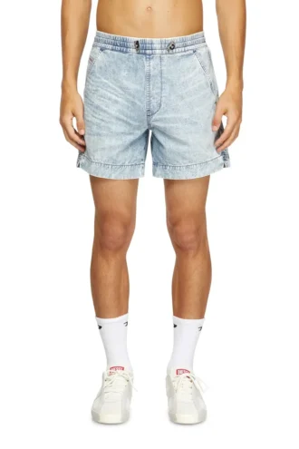 d-tenni-s Pantaloncini in denim marmorizzato