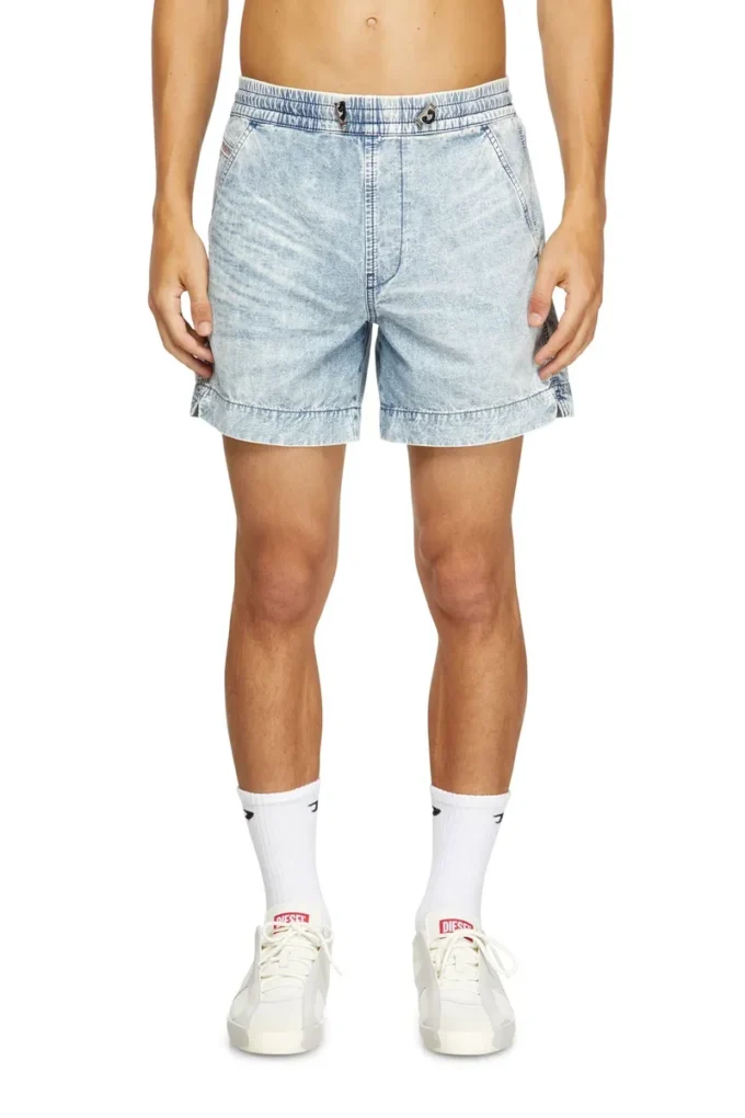 d-tenni-s Pantaloncini in denim marmorizzato d-tenni-s Pantaloncini in denim marmorizzato