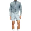 d-tenni-s Pantaloncini in denim marmorizzato d-tenni-s Pantaloncini in denim marmorizzato