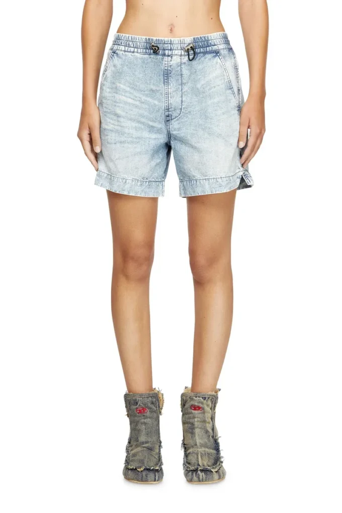 d-tenni-s Pantaloncini in denim marmorizzato d-tenni-s Pantaloncini in denim marmorizzato