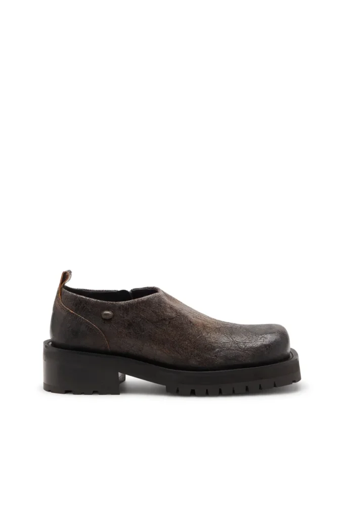D-Texan clog D-Texan-Scarpe con zip in pelle scamosciata craquelé effetto consumato D-Texan clog D-Texan-Scarpe con zip in pelle scamosciata craquelé effetto consumato