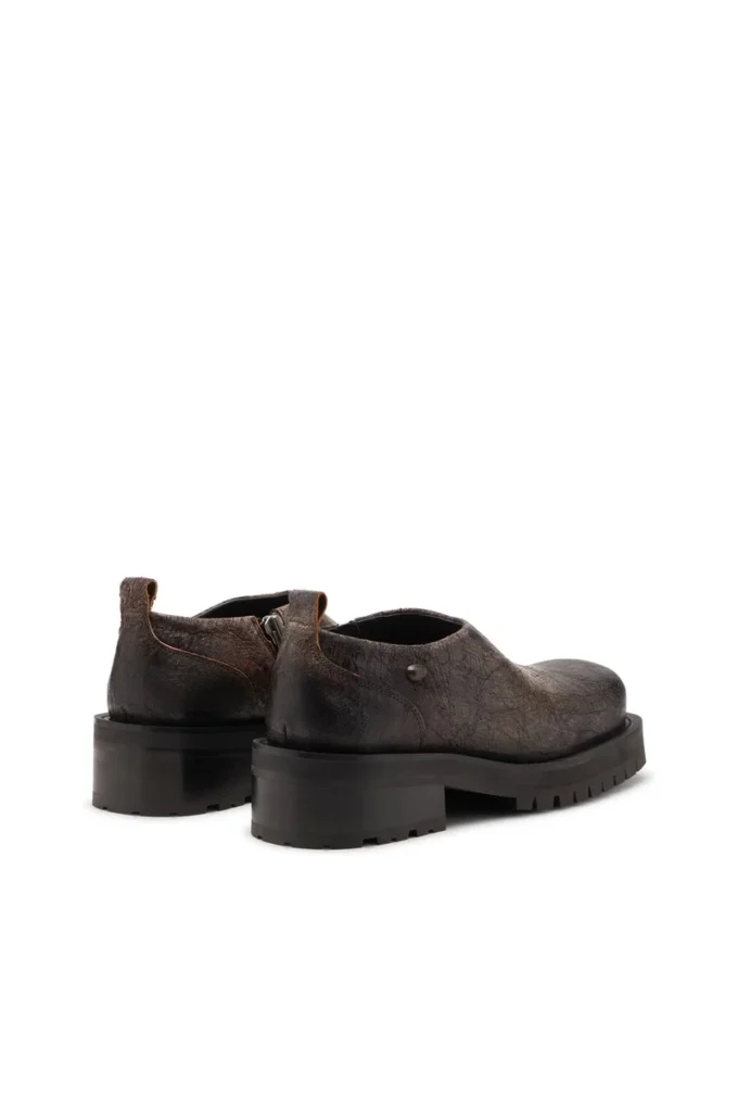 D-Texan clog D-Texan-Scarpe con zip in pelle scamosciata craquelé effetto consumato D-Texan clog D-Texan-Scarpe con zip in pelle scamosciata craquelé effetto consumato