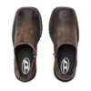 D-Texan clog D-Texan-Scarpe con zip in pelle scamosciata craquelé effetto consumato D-Texan clog D-Texan-Scarpe con zip in pelle scamosciata craquelé effetto consumato