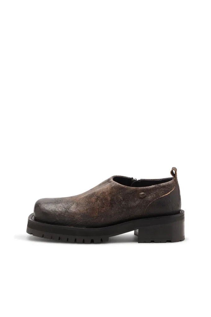 D-Texan clog D-Texan-Scarpe con zip in pelle scamosciata craquelé effetto consumato D-Texan clog D-Texan-Scarpe con zip in pelle scamosciata craquelé effetto consumato