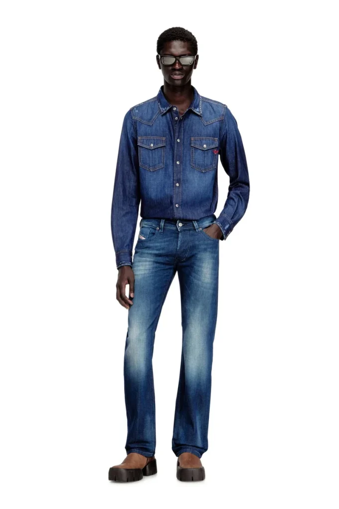 d-vega Camicia in denim con tasche applicate d-vega Camicia in denim con tasche applicate