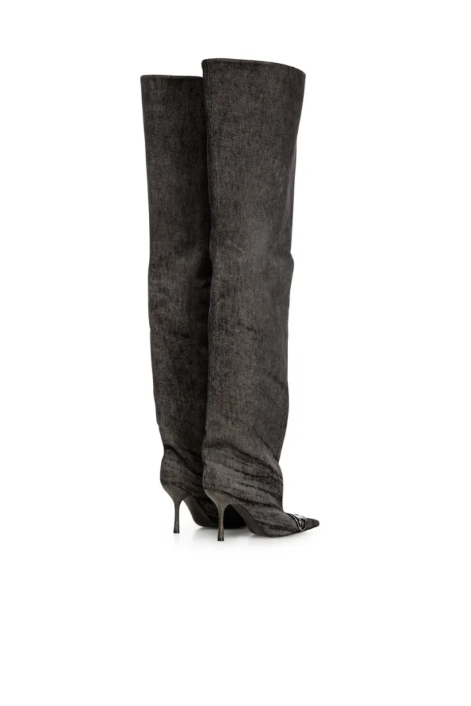 d-venus 90 otk boot Stivali sopra il ginocchio D-Venus in denim rivestito d-venus 90 otk boot Stivali sopra il ginocchio D-Venus in denim rivestito